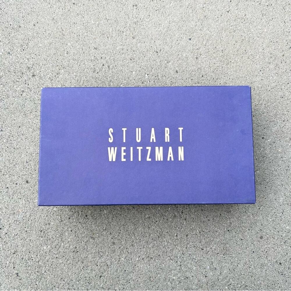 Stuart Weitzman Kitten Heel Vintage Y2K 00's Black Suede 7.5 - Picture 10 of 12